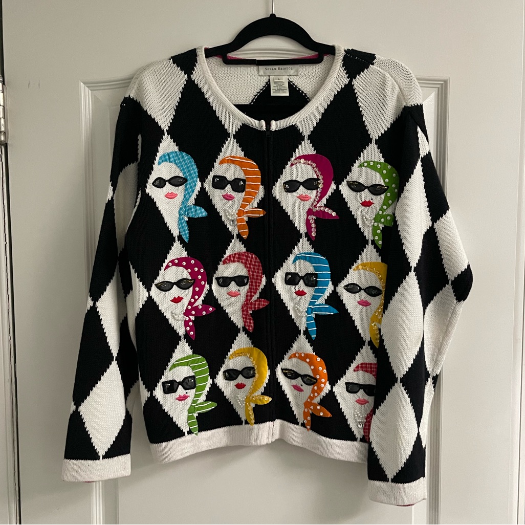 Vintage Zip Up Sweater